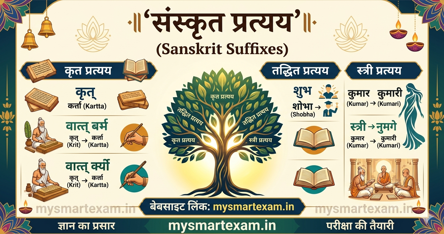 संस्कृत प्रत्यय (Sanskrit Suffixes)